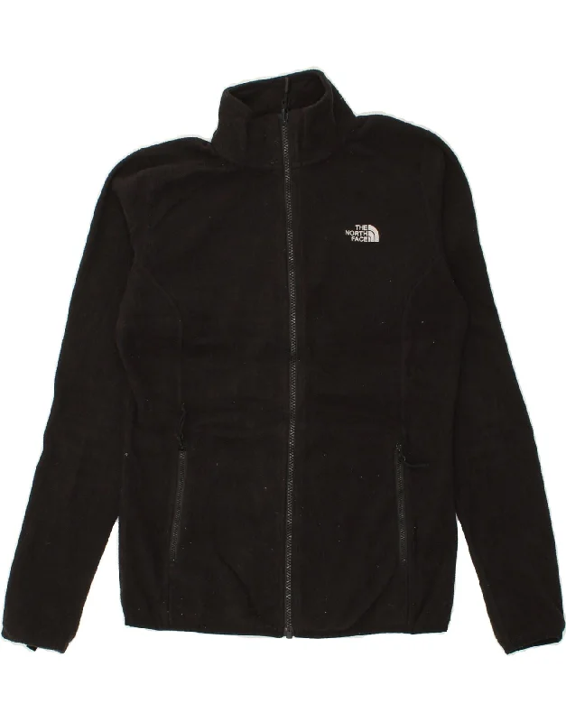 THE NORTH FACE Womens Fleece Jacket UK 14 Medium Black Polyester Trendy Women's 