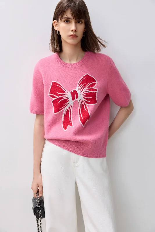 LILY College Bow Knit Athletic Women's 