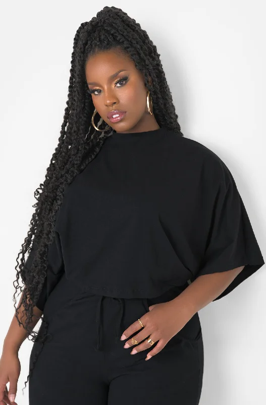Whatever You Like Oversized Crop Top Athletic Women's 