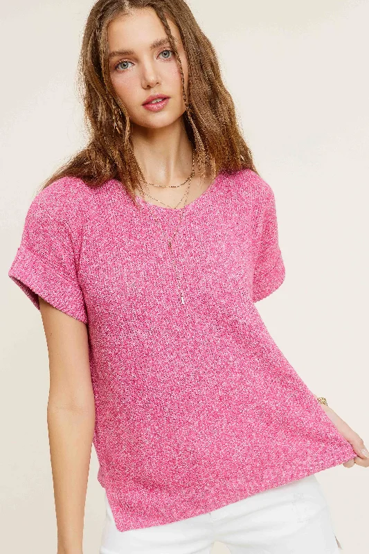 Dani Short Sleeve Textured Sweater Dapper Women's 1920S