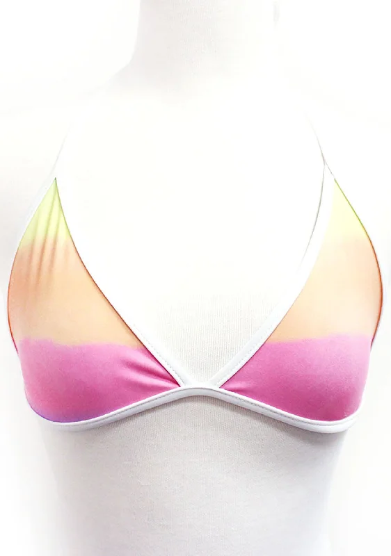 Swim Wildfox Sunset Contrast Reversible Bikini Top Confident Women's Power