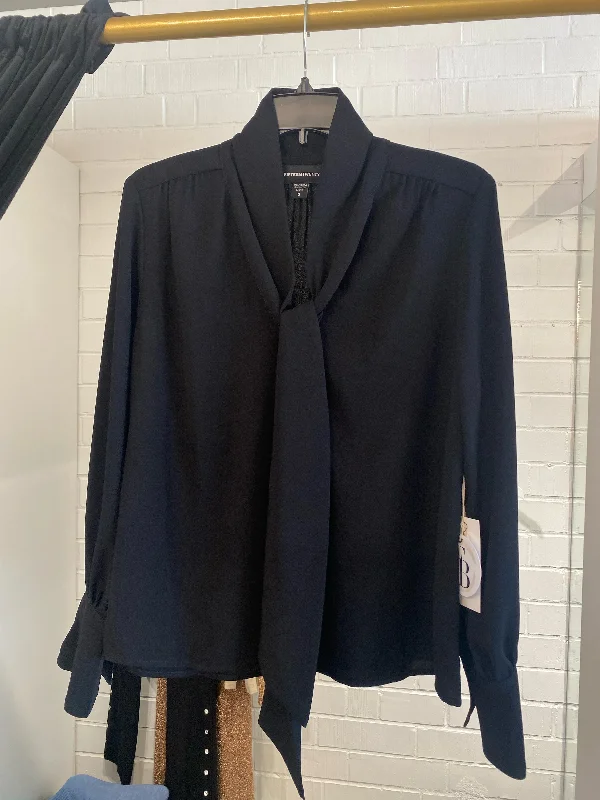 Tie Neck Top in Black Dynamic Women's High - energy