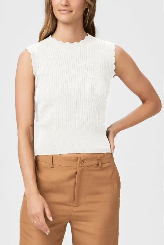 Syrie Top in Ivory Dapper Women's 1920S