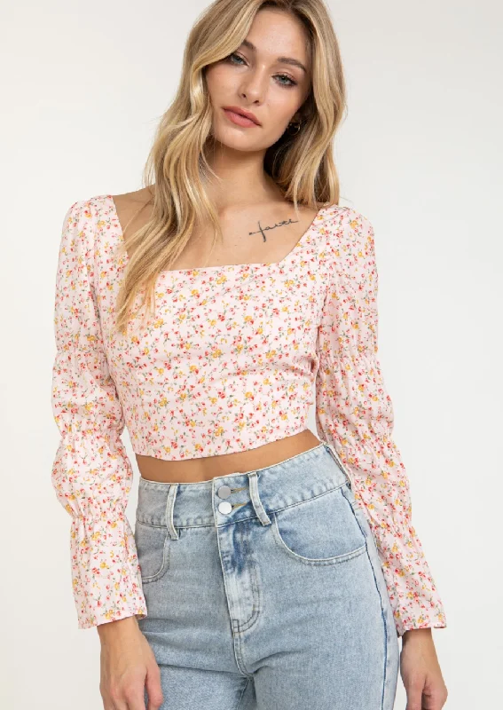Don't Hold Back Floral Top Contemporary 