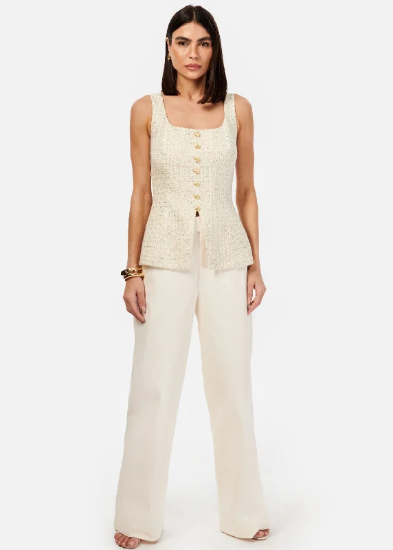 Rosita Tweed Top Laid - back Women's Vibe