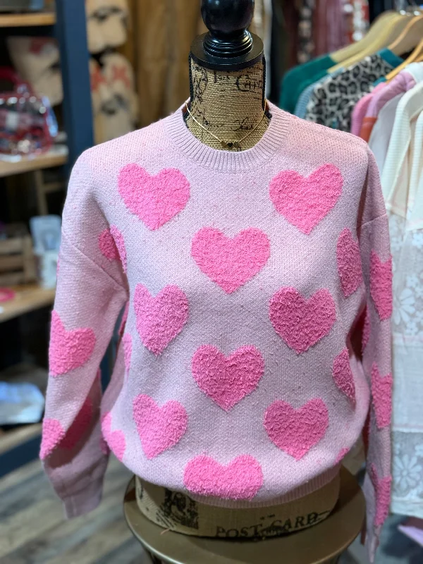 The Puff Heart Sweater Bold Women's Animal Print