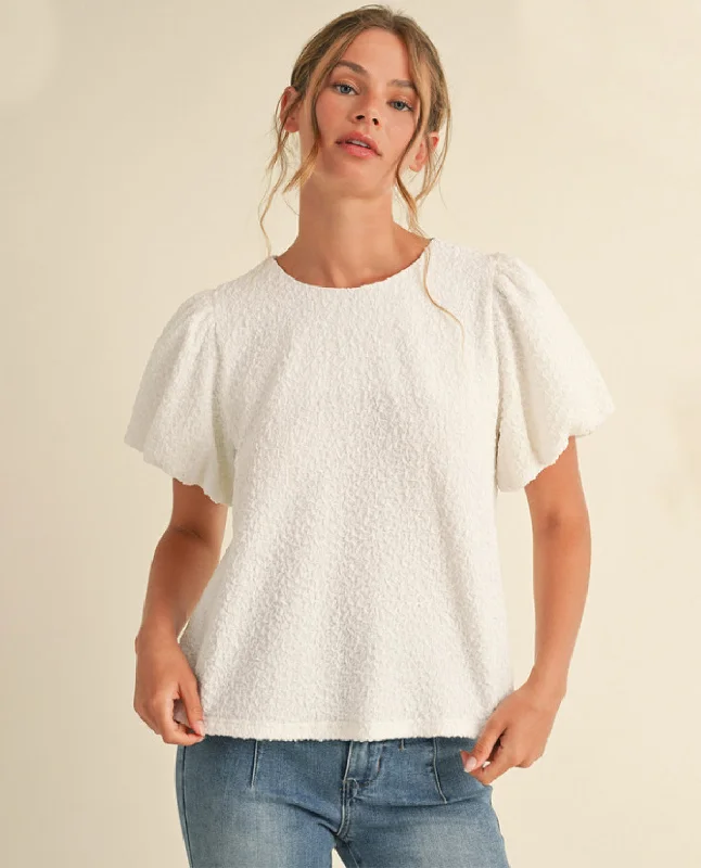 Plus Puff Sleeve Top Vacation