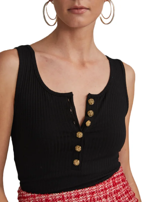 Galilea Henley Rib Tank Stylish Women's Tropical 