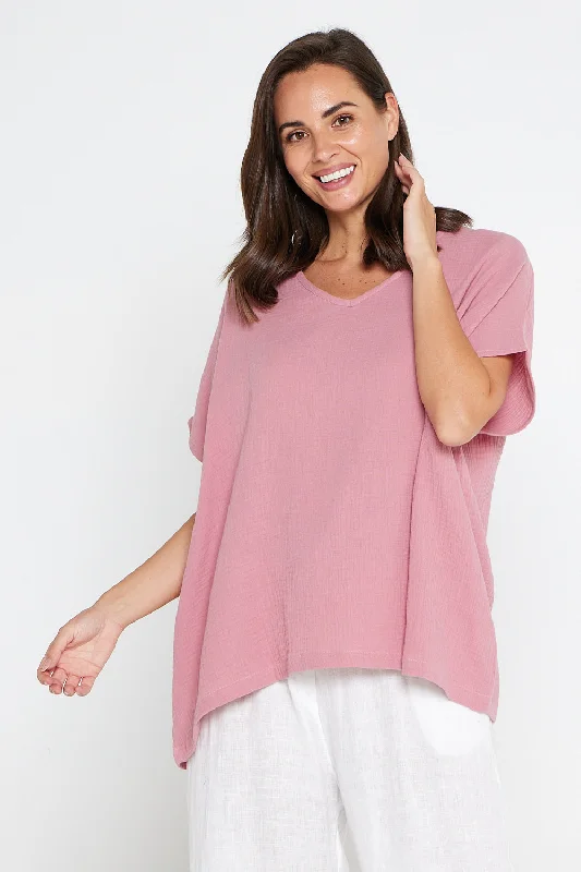 Tahiti Muslin Top - Rose Refined Women's 