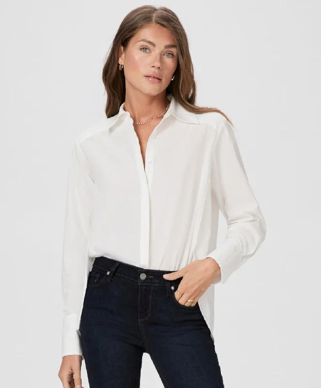 Clemence Shirt - White Vintage Women's 1970S 