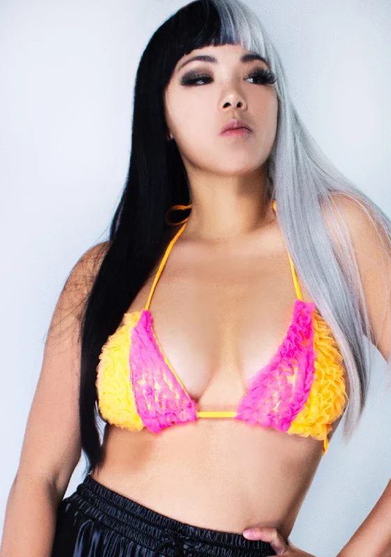 Rave About Me Tulle Bra Top Streetwear Style for 