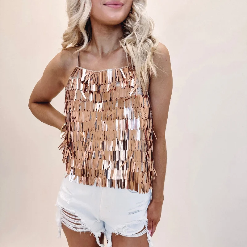Tiffany Top - Gold Sophisticated Women's 