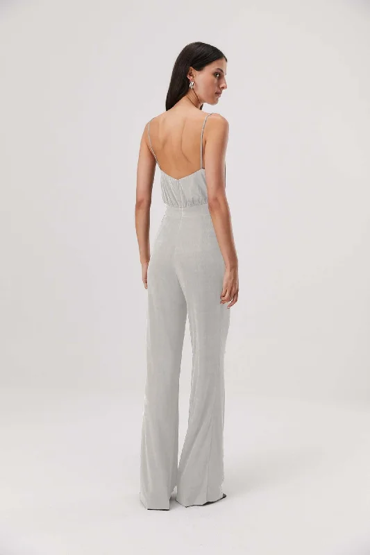 Moyra Jumpsuit in Silver Cloud Relaxed Women's Beachy