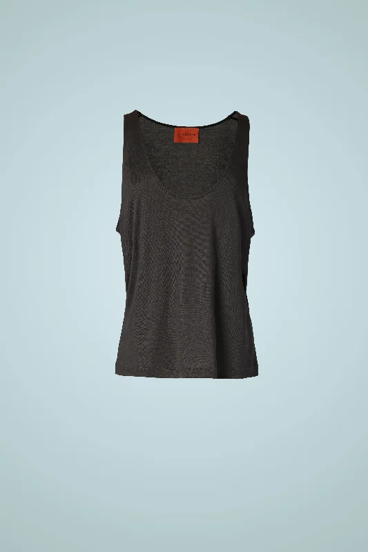 THE MOTION EDIT TANK TOP IN SILK JERSEY Earthy Women's 