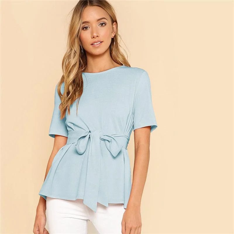 BAILEY BLUE BLOUSE Laid - back Women's Vibe