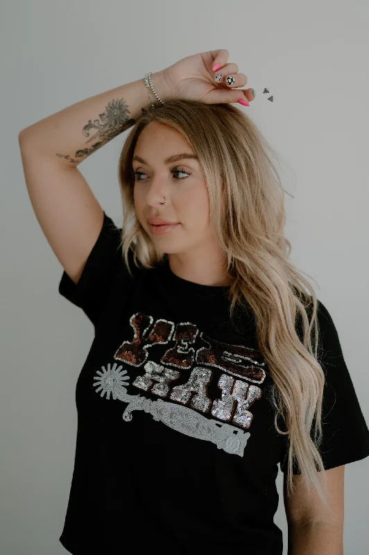 SPUR ME SILVERS TEE Traditional Women's Wool