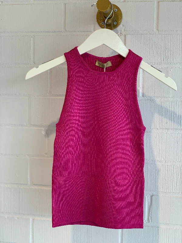 Luisa Knit Tank Pink British Gentlewoman Style