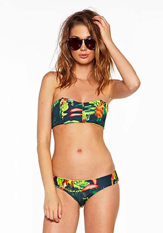BEACH RIOT Jungle Get Lucky Bikini Top Athletic Women's High - 