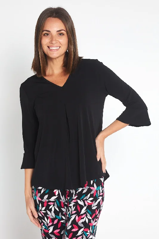 Keswick Top - Black Sophisticated Women's Tailored