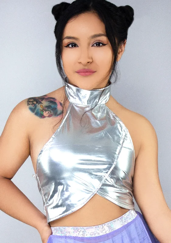 Galactica Metallic Halter Top Refined Women's Velvet