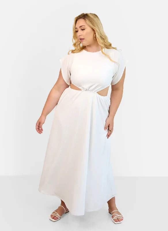 Blanche Cut Out Maxi Dress Stylish Women's Neon