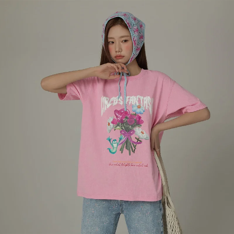 Circus Balloon Bouquet Loose Fit T-Shirt Gym