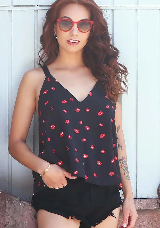 Kiss Me Strappy Cami Top Disco
