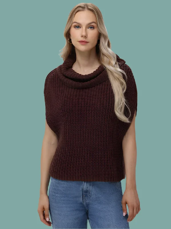 Cate Sleeveless Turtleneck Sweater Streetwear Style for 