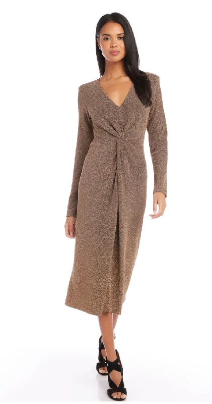 Twist Front Midi FINAL SALE Unique Women's Upcycled