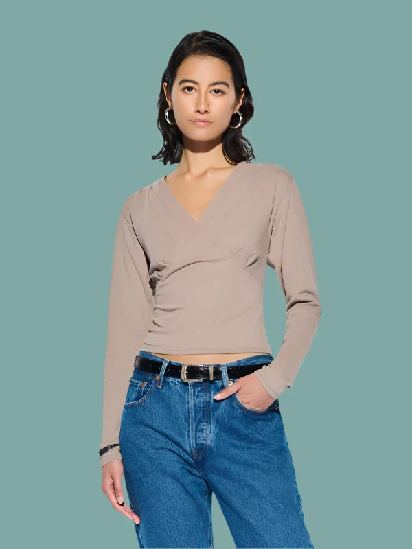 Andy Pleated Top Refined Women's Velvet