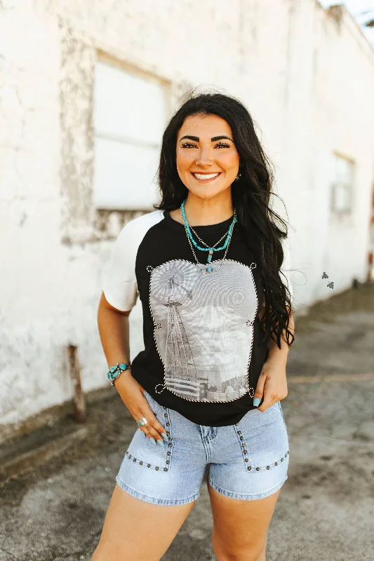 WEST TEXAS TEE Preppy Women's College