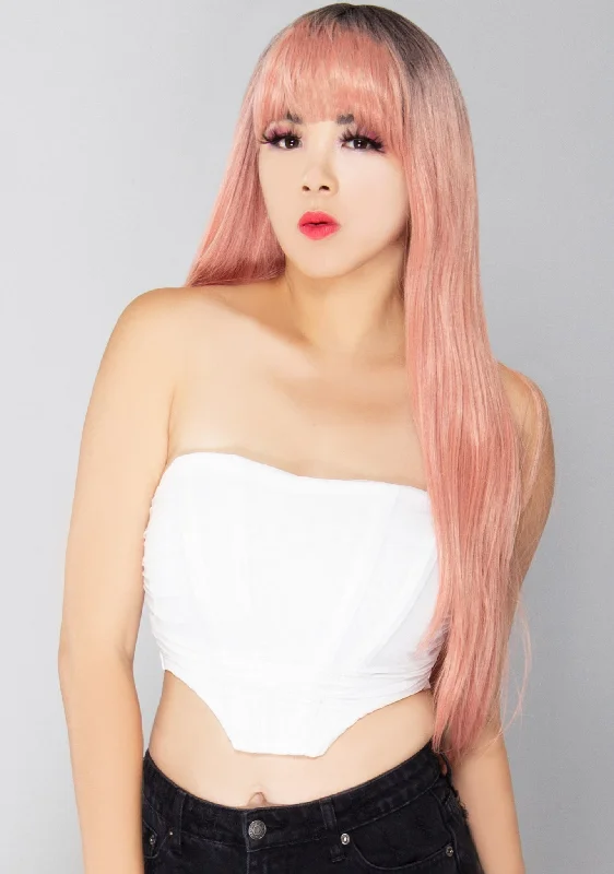 White Lies Bustier Top Hip Women's Retro