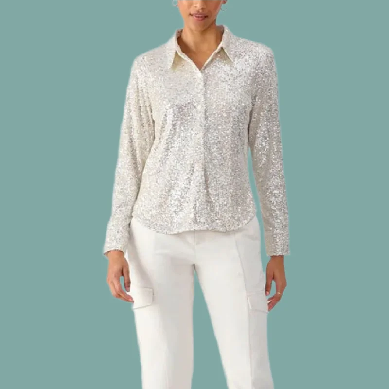 Radiant Sequin Shirt Refined Women's Classic 