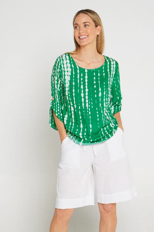 Raven Top - Emerald Ripple Bohemian Women's Free