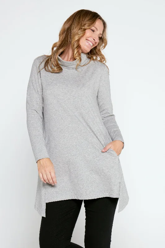 Joslin Cowl Tunic - Silver Marle Practical Women's Quick - dry